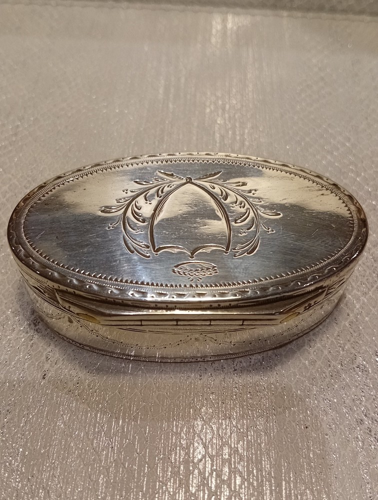 Solid Silver Snuffbox Circa 1820 French Fully Hallmarked.