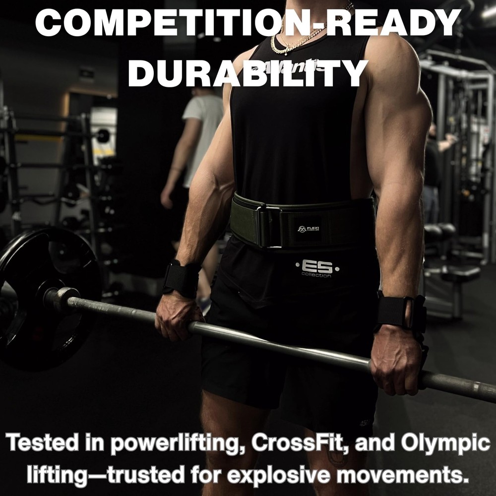 Flexi Muscles Quick Lock Weightlifting Belt - Adjustable Back Support with Me...