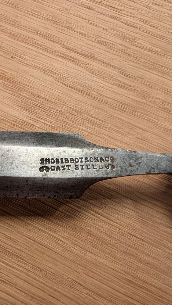 1" Thomas Ibbotson Bevel Edge Paring Chisel