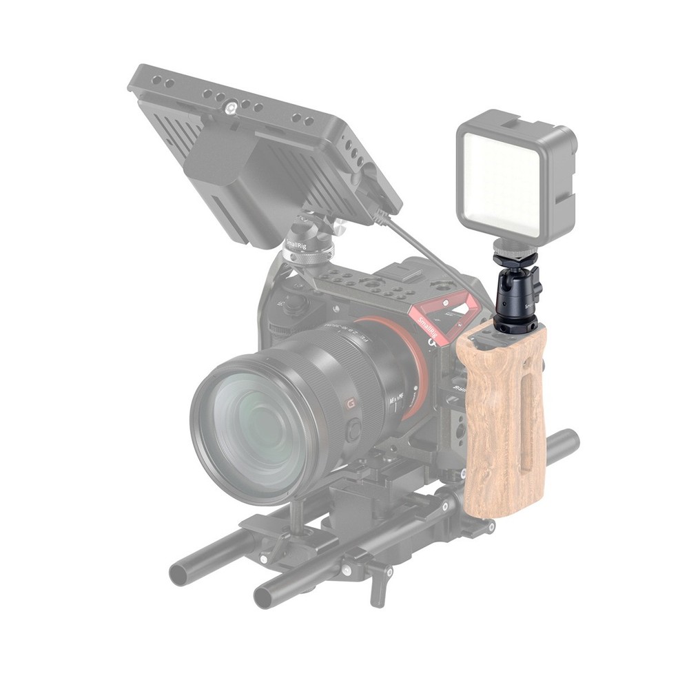 SmallRig Mini Ball Head Mount with Removable Cold Shoe, 2-Pack