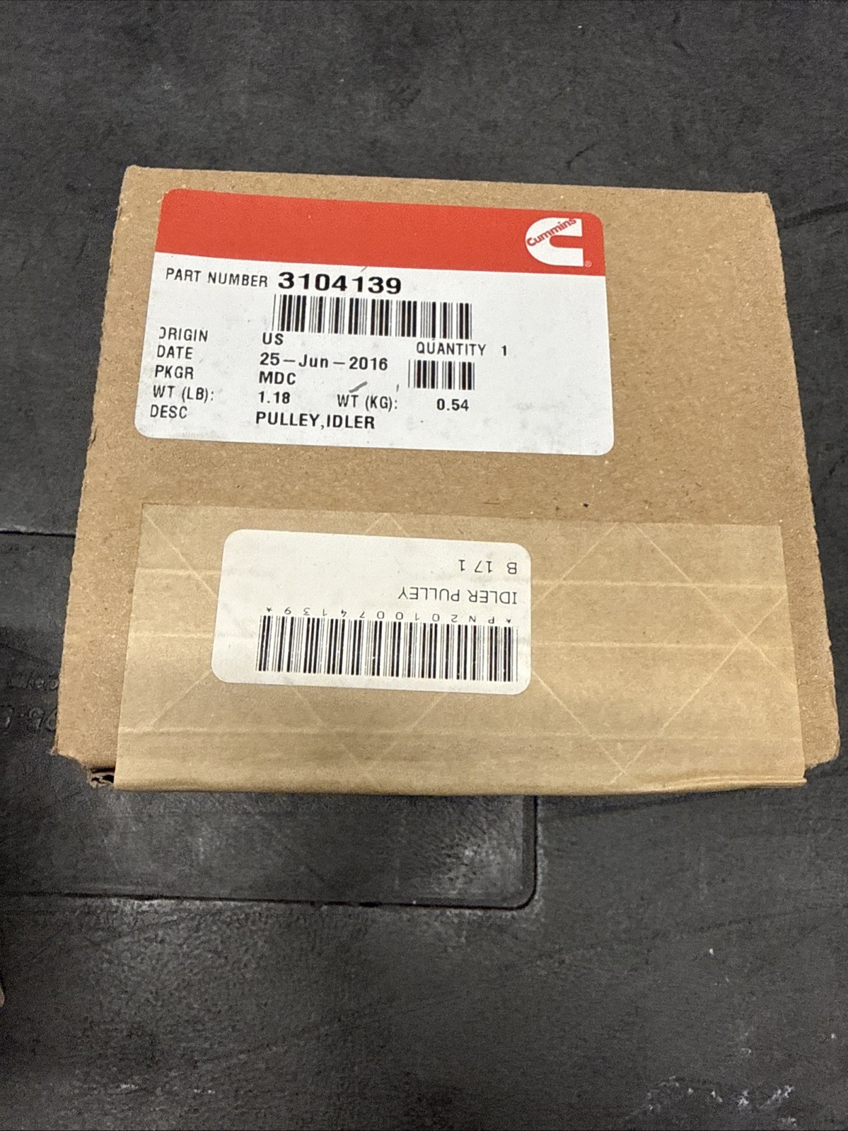 Cummins New 3104139 Idler Pulley Genuine OEM