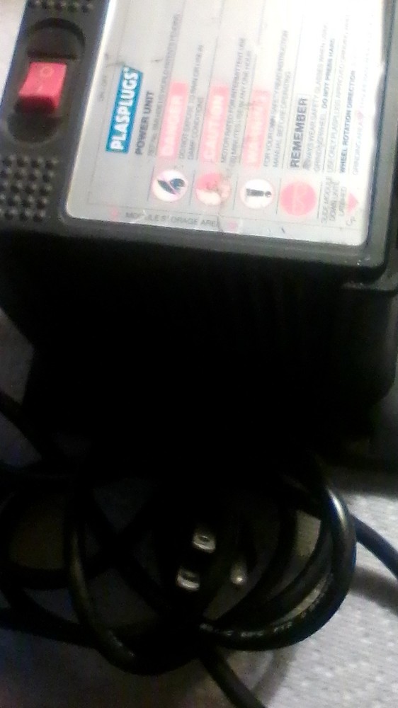 Plasplugs Ultra Sharp Power Tool Sharpener 120V Grinding Plastic Black