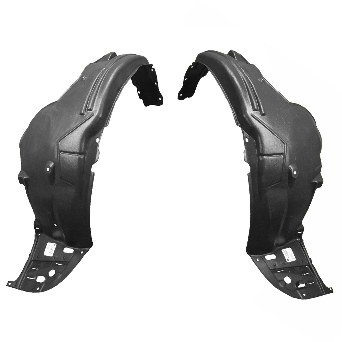 Front Fender Liner Set w/ Clips For 2013-2015 Honda Accord Sedan