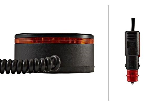 HELLA Strobe-Type Beacon LED Black 12V/24V 2XD455255-021