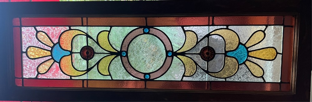 Nice antique American stained glass window