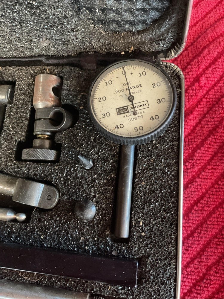 Sears Craftsman Dial Indicator Set # 38679 W/Hard Case