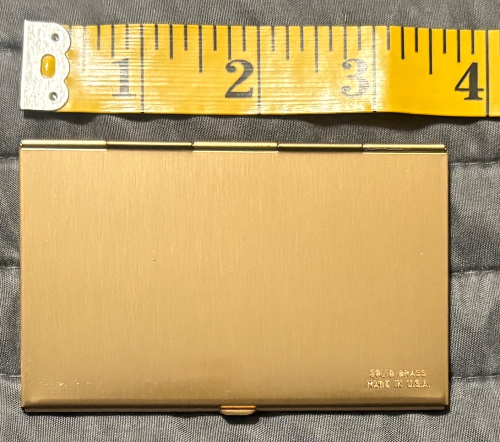 Awesome Rare US American Consulate Frankfurt Germany Metal Business Card Case