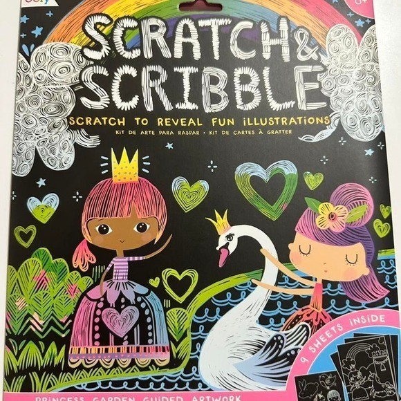 Only Scratch & Scribble Princess Garden Kit