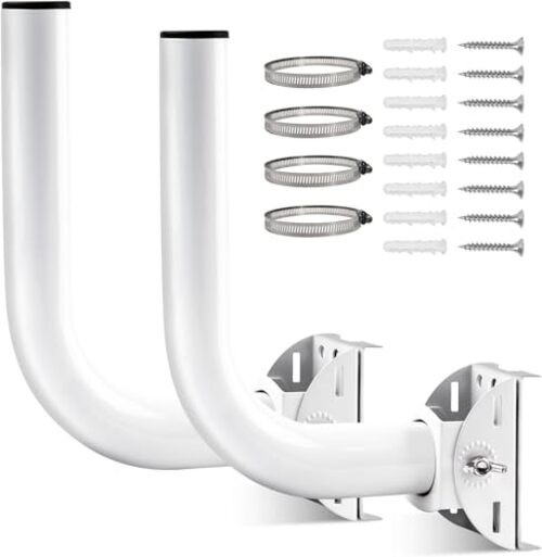 2 Pack Universal Wireless Bridge Bracket Mount, J Pole and Wall-Mounted