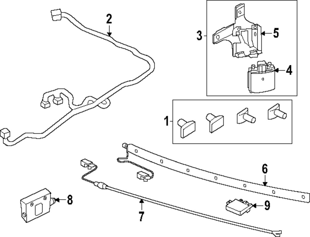 Genuine Ford Radar Sensor Mount Bracket RB5Z14D189B
