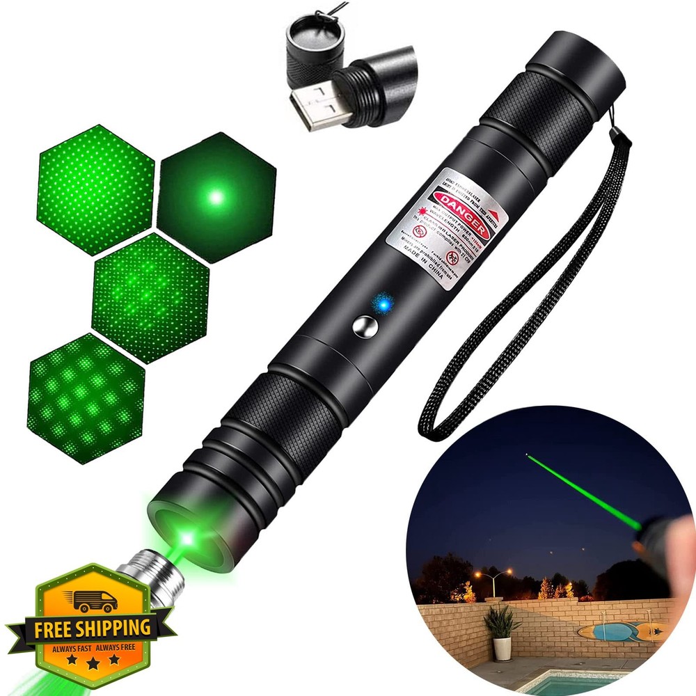 Green Laser Pointer Long-Range Rechargeable for Hiking