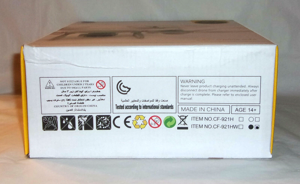 Drone Camera CF921H 2.4G 6-Axis Gyro Control 3d Eversion LED Lights 1 Key-Black