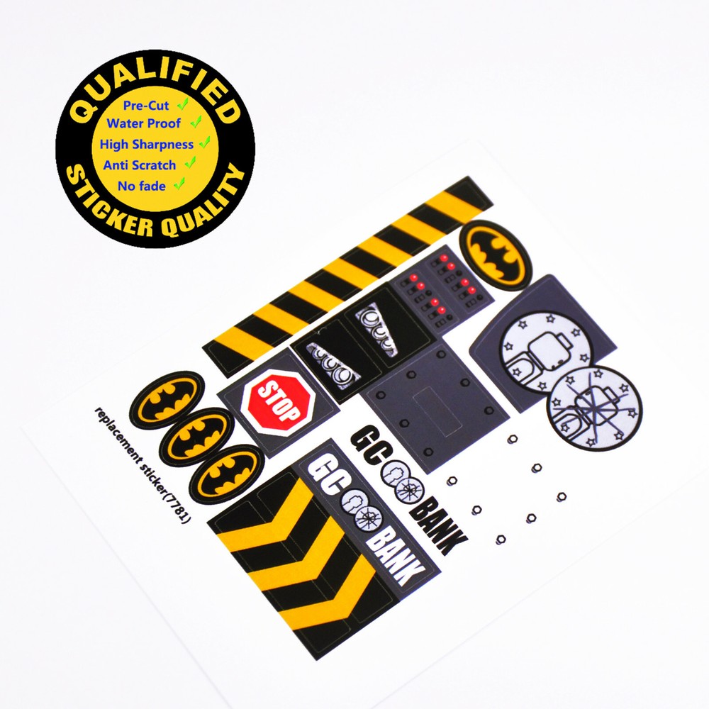 Replacement sticker Compatible with Set 7781, sticker only.