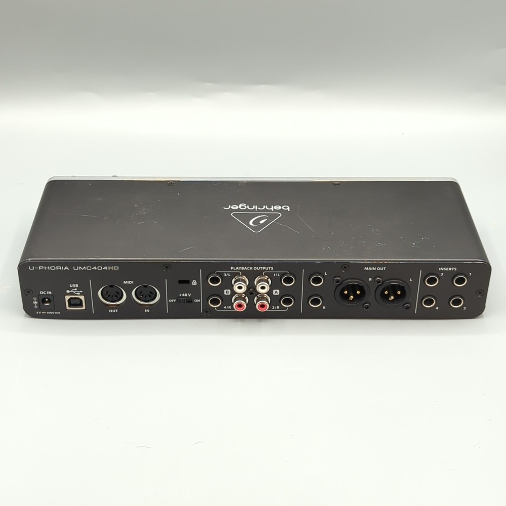 Behringer U-Phoria UMC404HD Audio Interface (No Power Cable)