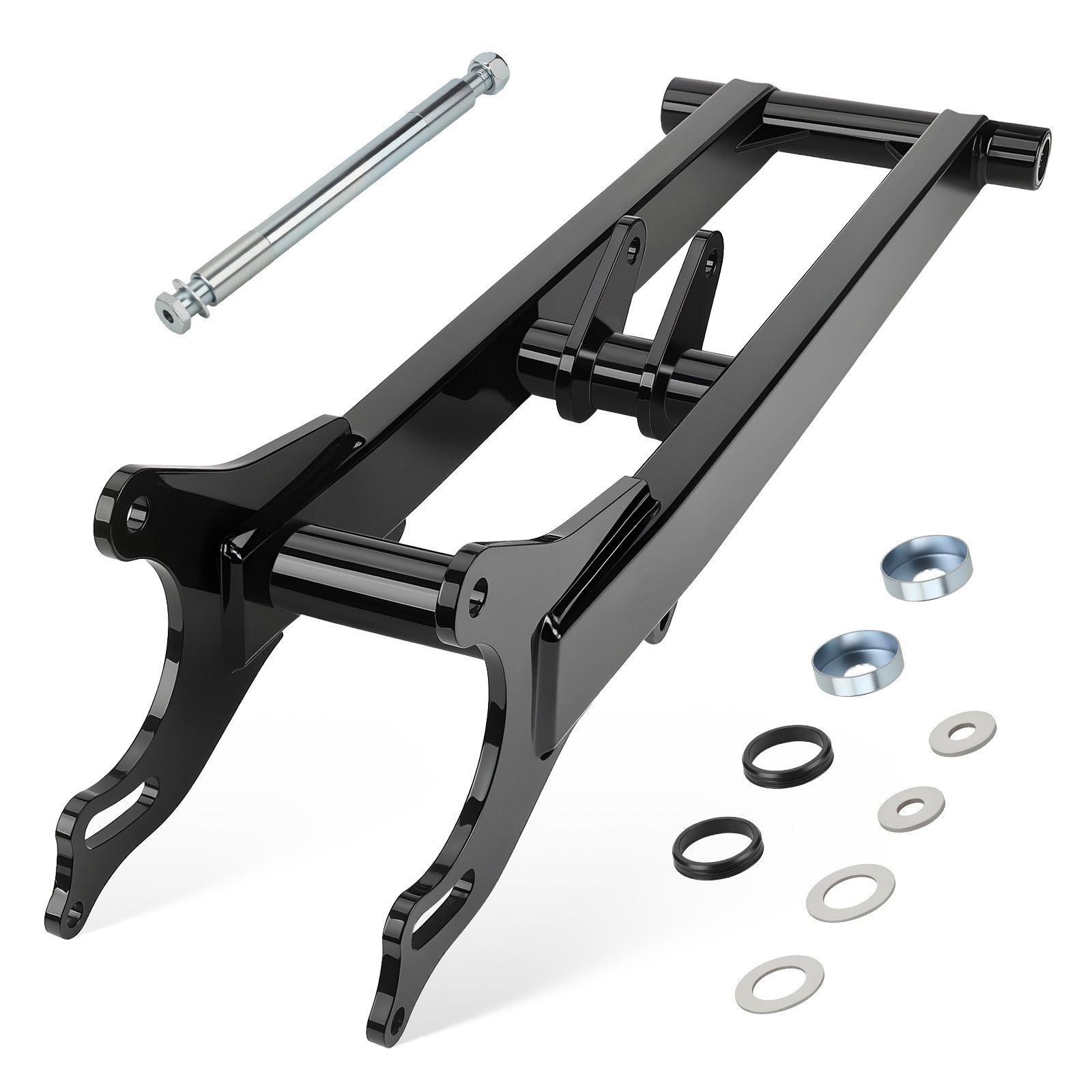 +6" Extended Chrome Black Rear Swing Arm For Yamaha Banshee 350 YFZ350 1987-2006