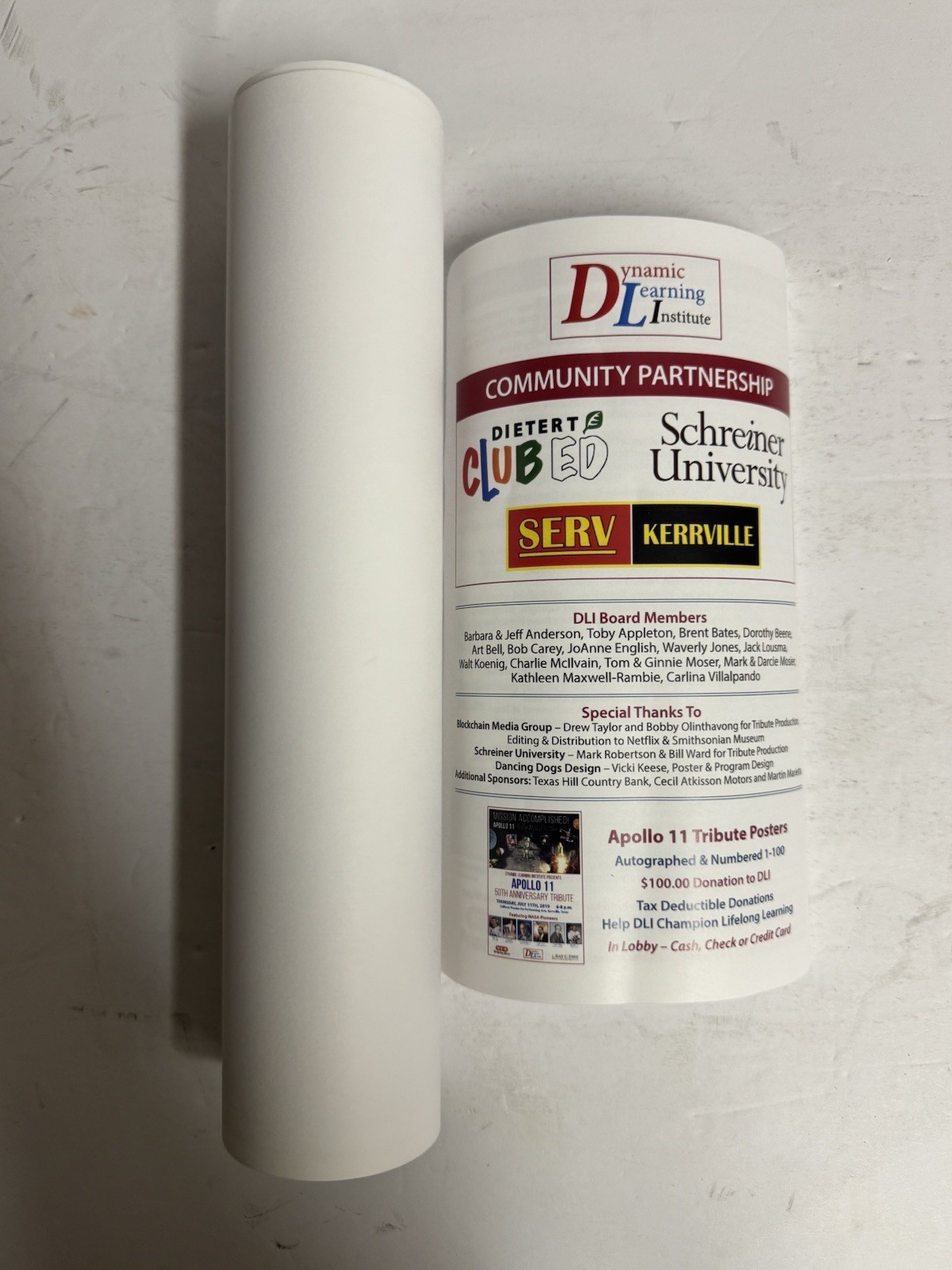 Apollo 11 50th Anniversary Tribute Poster - Signed - Ray C. Fish 37/100