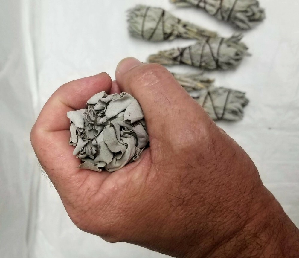 California Mini White Sage Smudge Incense 3"-4" Bundle (100 pcs)