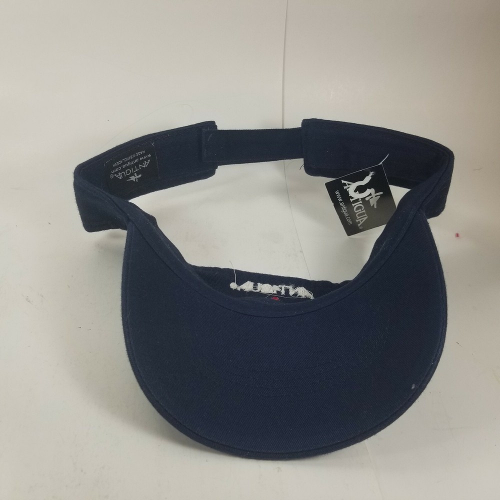 Anitigua Visor Dark Blue Golf Hat Cap Adjustable Strap Strapback Cotton