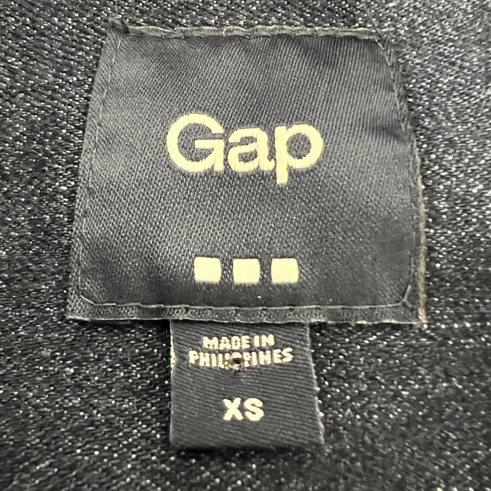 Gap Womens Blue Long Sleeve Collared Denim Button Front Jacket Size XS
