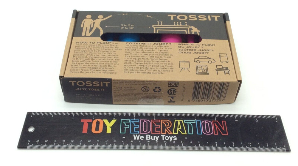 TOSSIT. Silicone Indoor Dart Game Blue & Pink