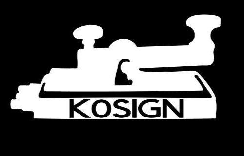 Morse Code / Telegraph Key Personalized Sticker/ Decal