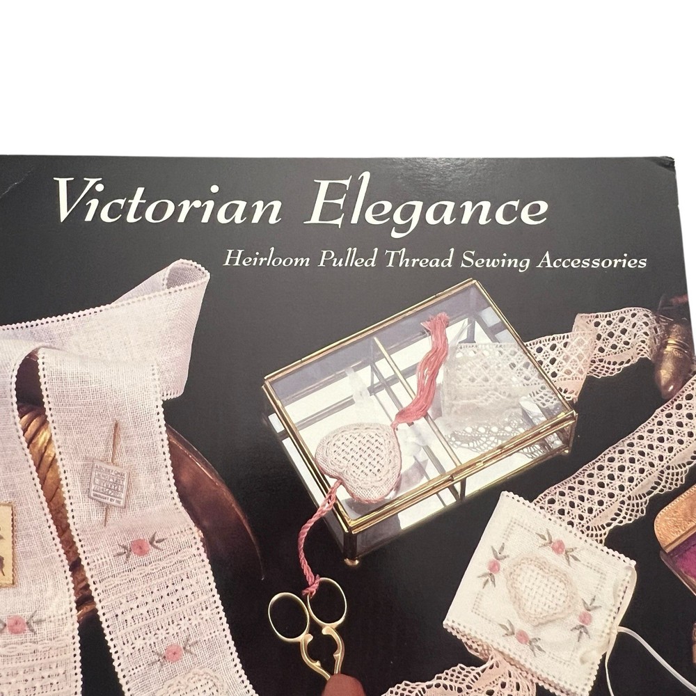 1992 Victorian Elegance Book 21 Heirloom Pulled Thread Accessories Pattern Book