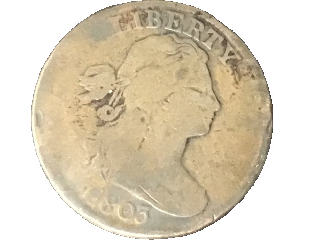 1803 Draped Bust Large Cent – Small Date – Large Fraction – G/VG