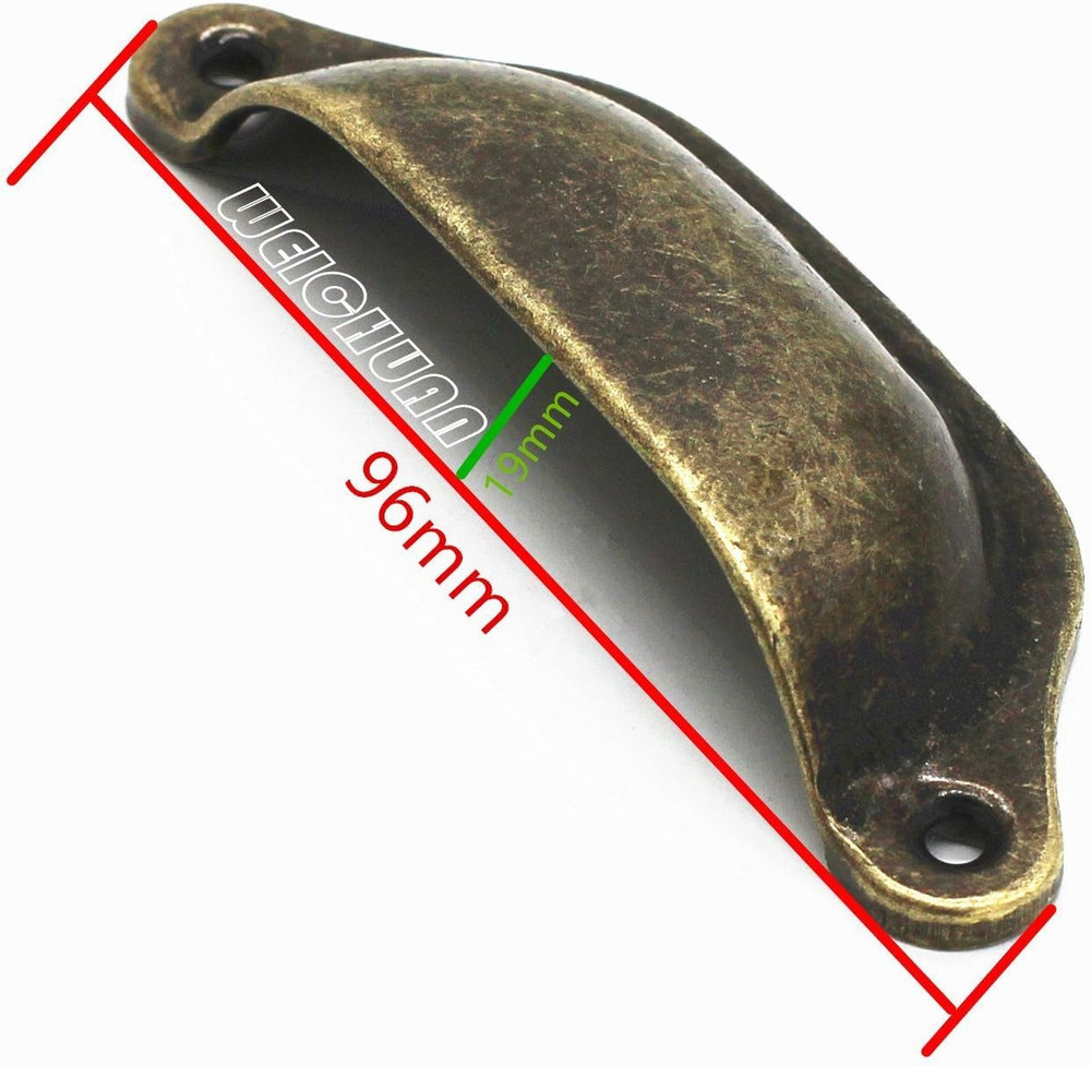 20PCS Antique Bronze Iron Drawer Knobs Pulls Handles - Vintage Kitchen