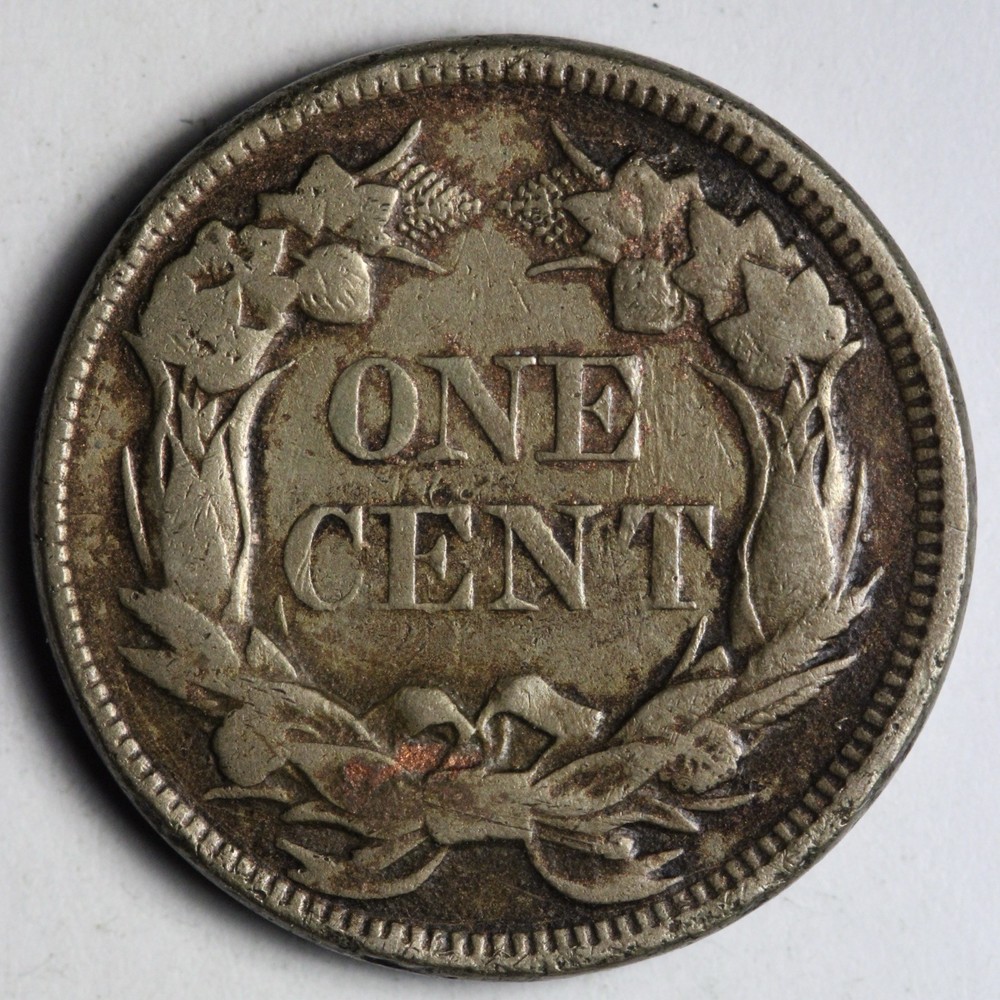 1857 Flying Eagle Cent Penny VF E134 XYAD