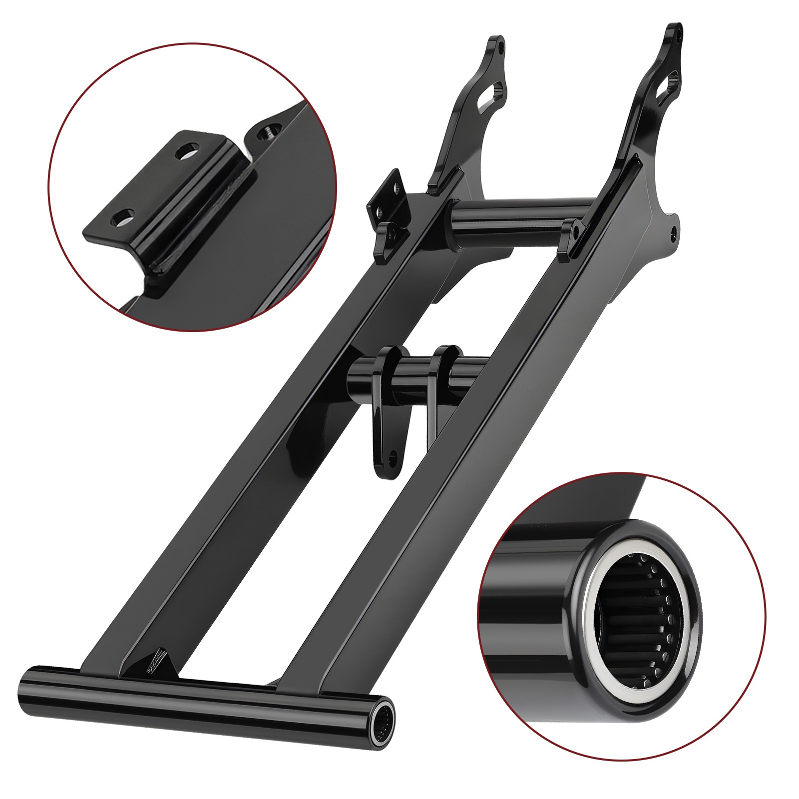 +6" Extended Chrome Black Rear Swing Arm For Yamaha Banshee 350 YFZ350 1987-2006