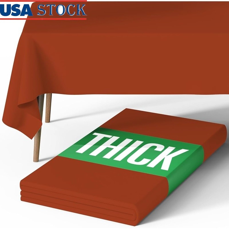 Durable Polyester Rectangular Tablecloth Easy Care Washable Home Events Parties