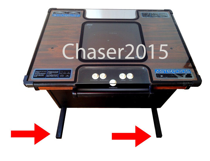 Atari ASTEROIDS & ASTEROIDS DELUXE arcade Cocktail Tabletop Caps End Plugs NEW!