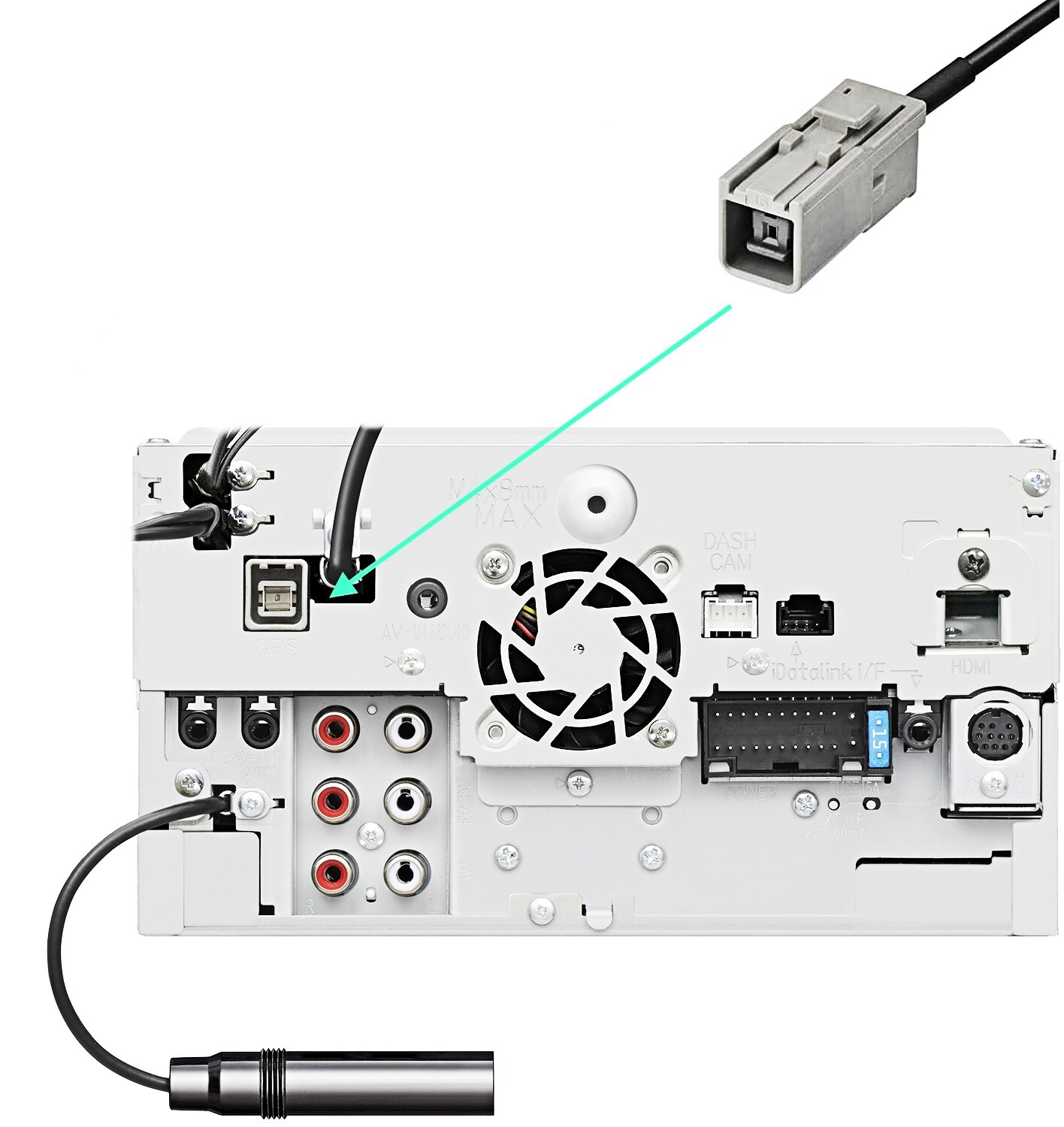 Alpine INA-W900BT INE-NAV60 INE-NAV60HDMI Car Radio Navigation GPS Antenna