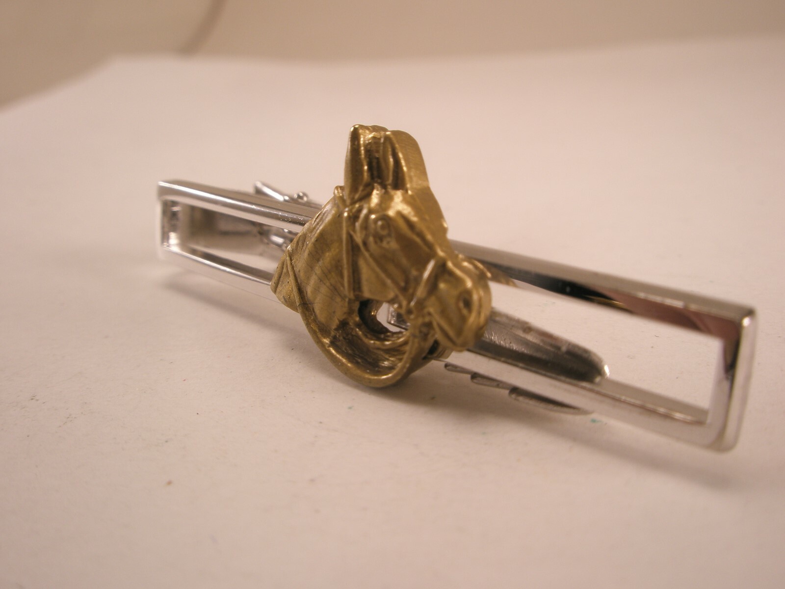 Horse Head Vintage ANSON Tie Bar Clip stallion mare hunter jumper gelding animal