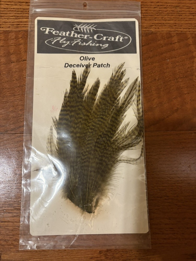 Feather Craft Fly Fishing Olive Deceiver Patch Feathers