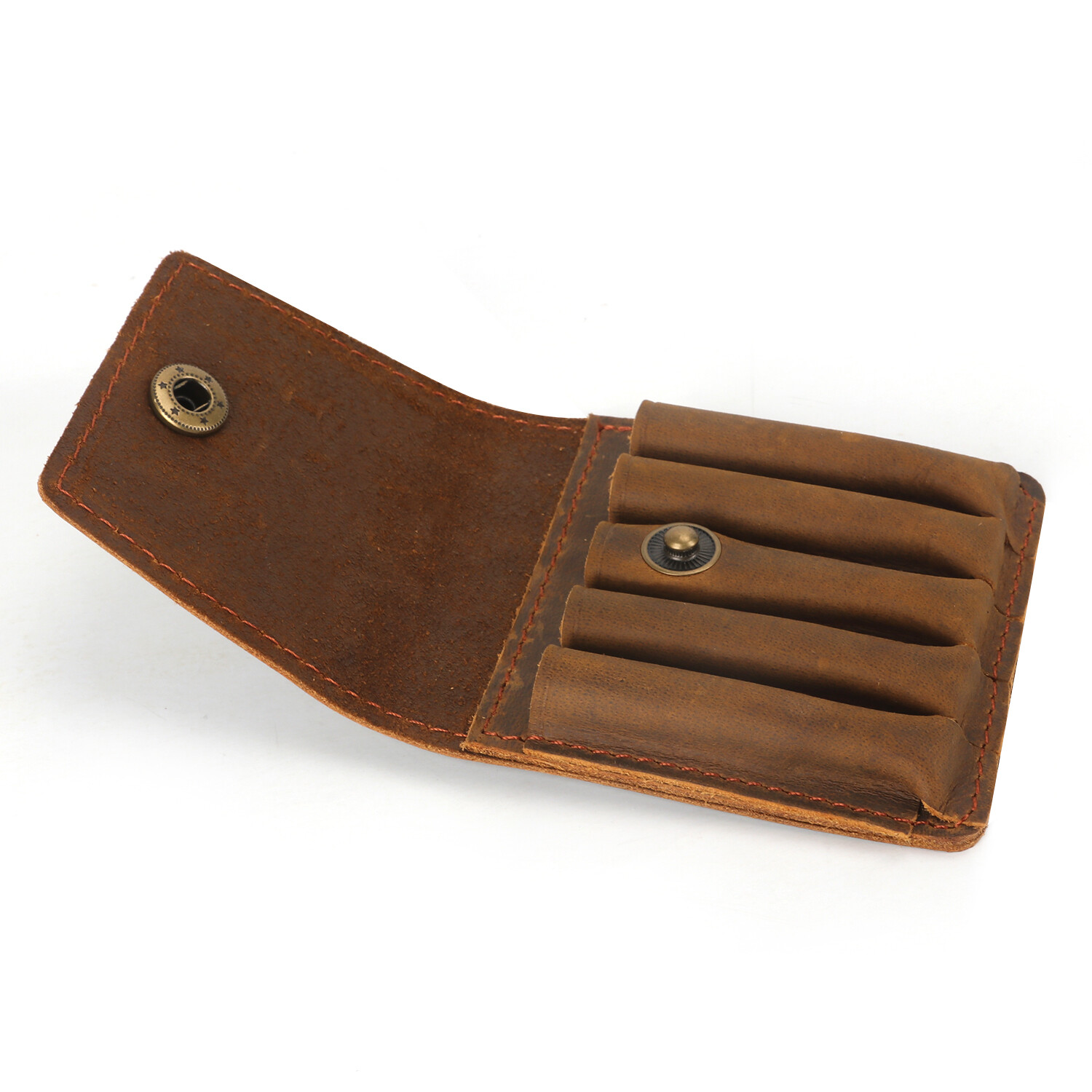 TOURBON Leather Rifle Bullets Ammo Belt Holder Pouch Cartridge Shell Wallet US