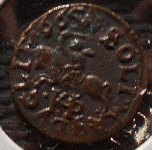 1665 Lithuania 1 Shilling, Alignment Errors; Old Coin Foreign Money