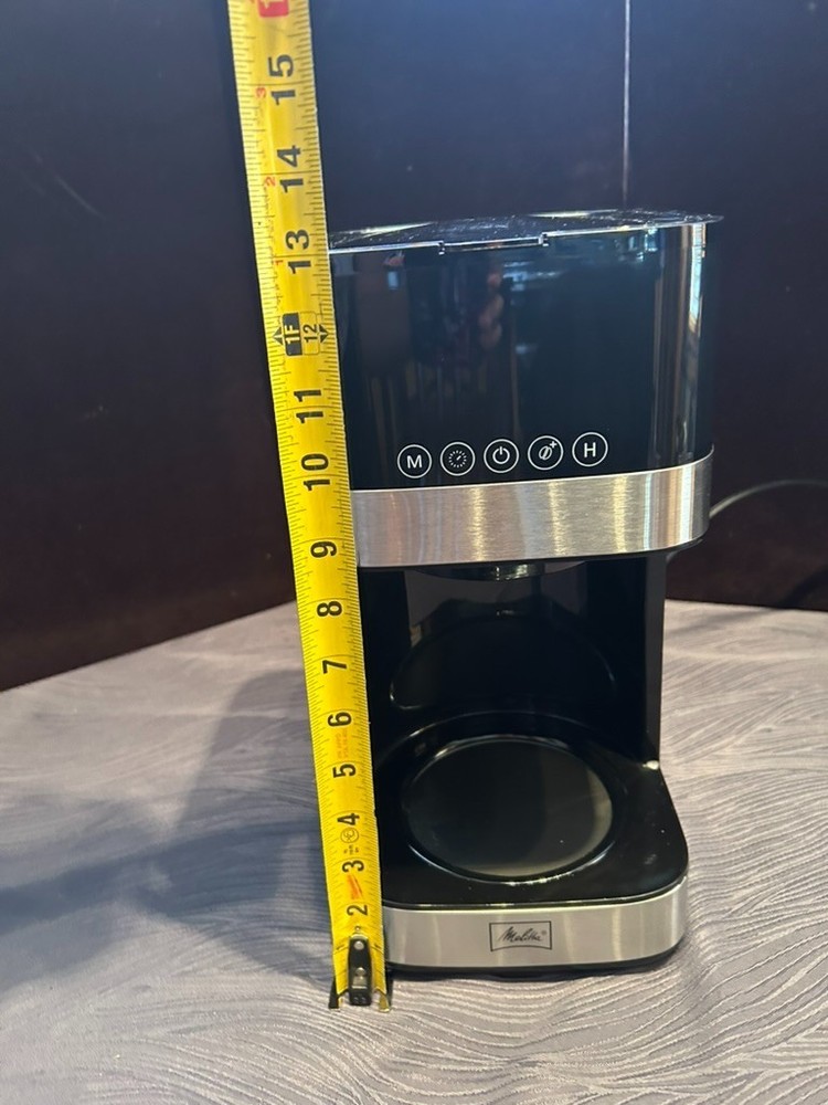 Melitta MCM009 10-Cup Drip Coffee Maker Touchscreen Programmable 900W w Box