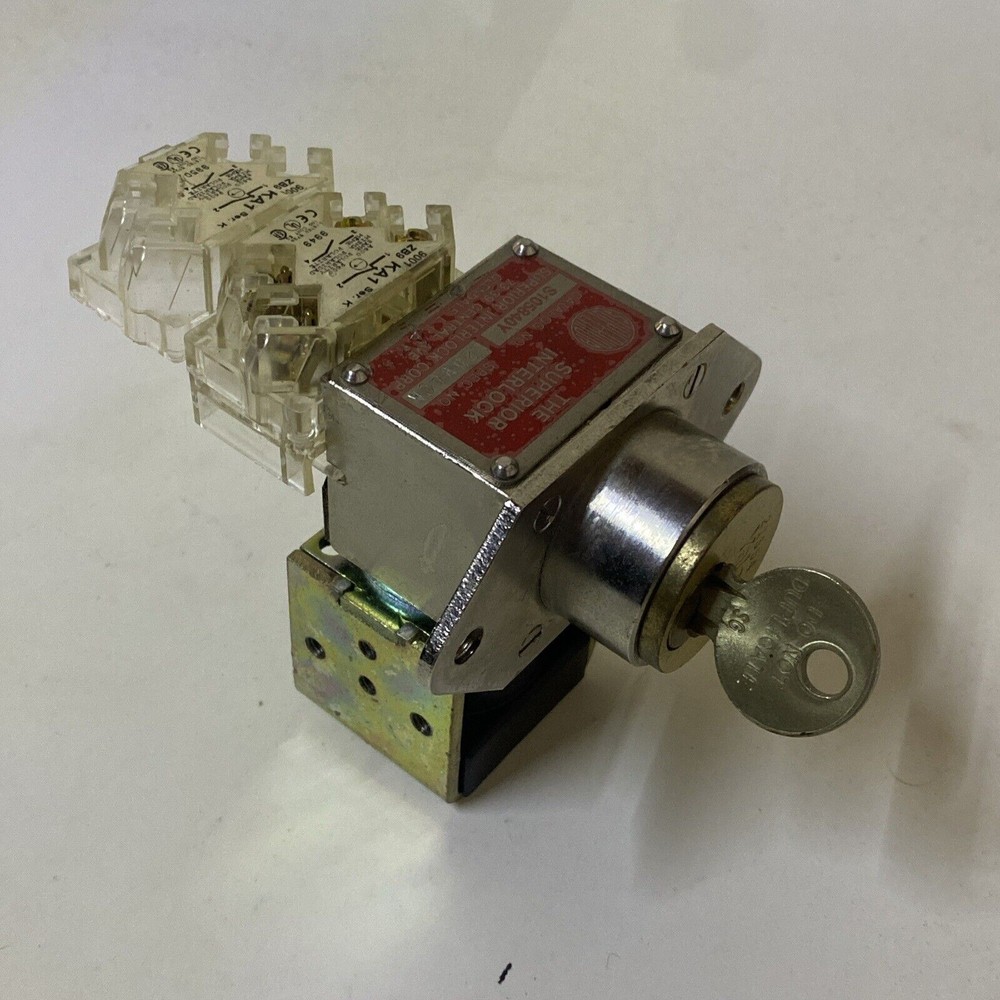 Superior Interlock S105840Y Keyed Switch - Key Stuck
