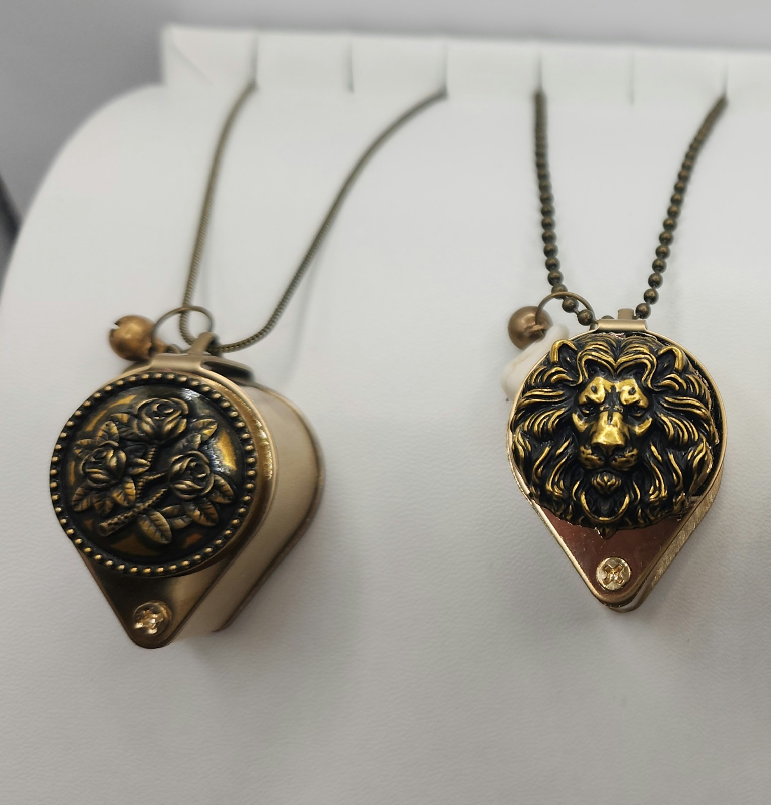 30× Jewelers Loupe Necklace Magnifier Loop Magnifying Glass Jewelry Silver Gold