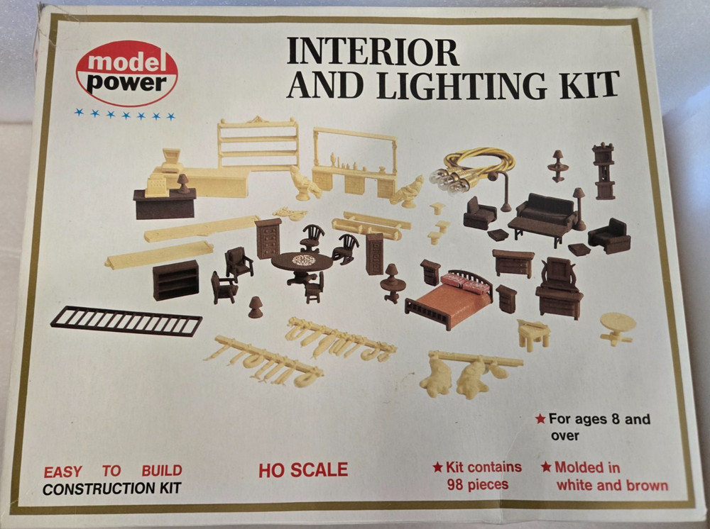 Model Power 602 HO Scale Interior and Lighting Kit