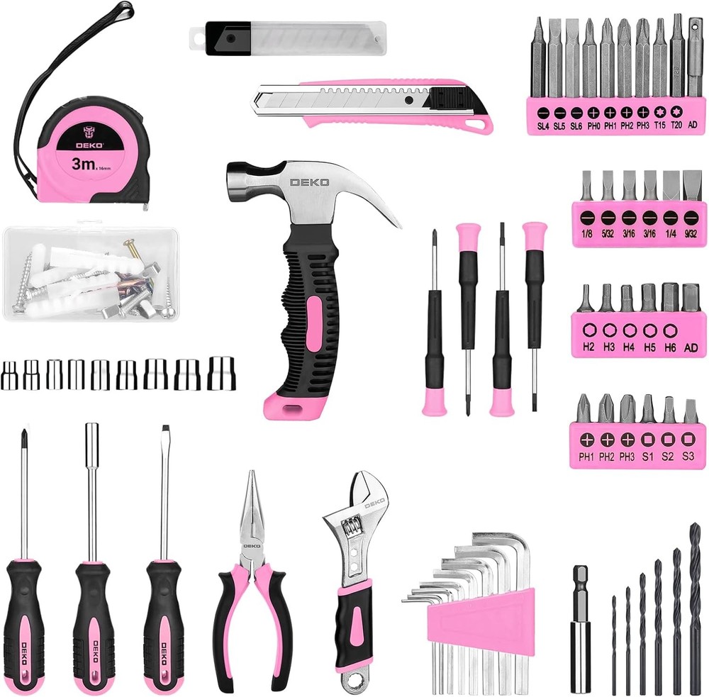 DEKOPRO Drill Bit Set, 126-Piece Household Tool Set