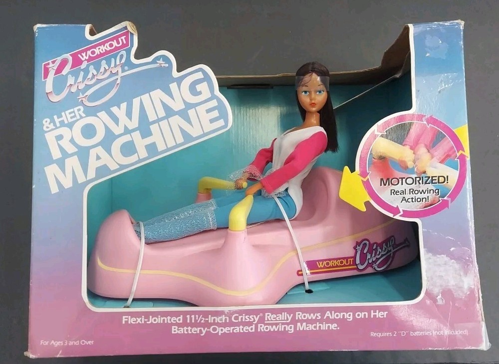 Ideal Inc Workout Crissy & Her Rowing Machine Motorized Rowing Action