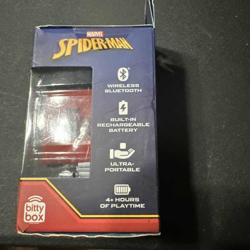 Spider-Man Web Face Square Bitty Boomers Bluetooth Mini-Speaker