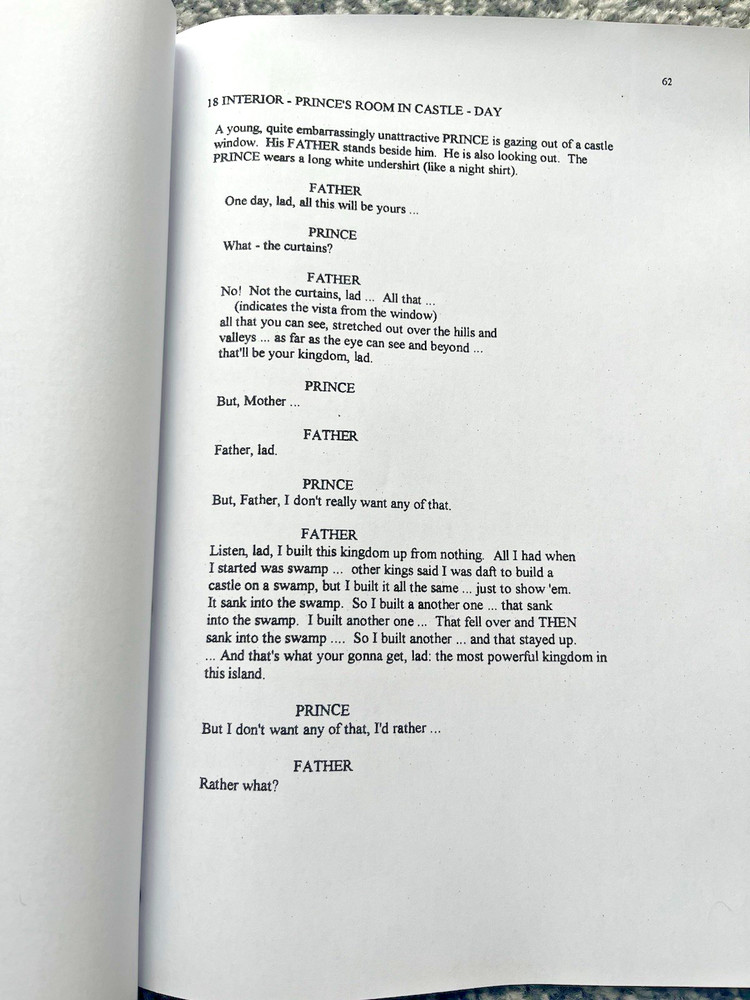 Monty Python And The Holy Grail Film Screenplay / Script. John Cleese, Eric Idle