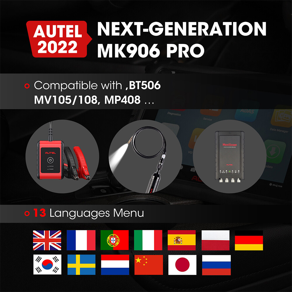 2024 Newest Autel MaxiSys MK906 Pro Coding Full System Diagnostic Scanner Tool