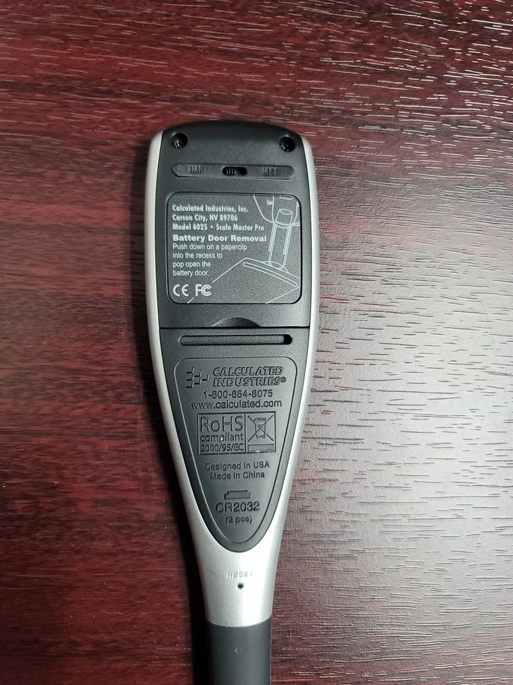 CALCULATED IND SCALE MASTER PRO ADVANCED DIGITAL PLAN MEASURE 6025, PREOWNED