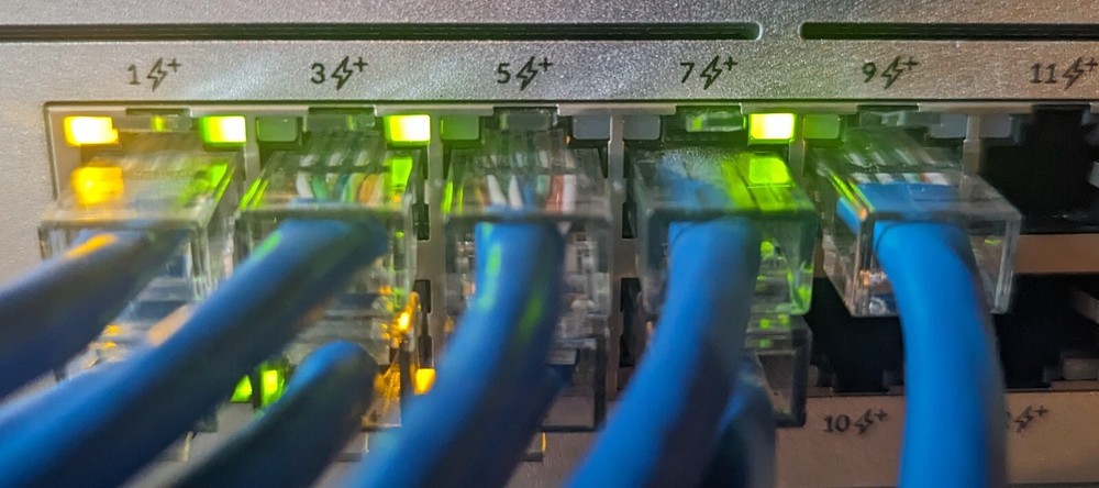 Network Switch Link Light Covers, 24W+24N RJ45, 4 SFP, Black, 3D Printed