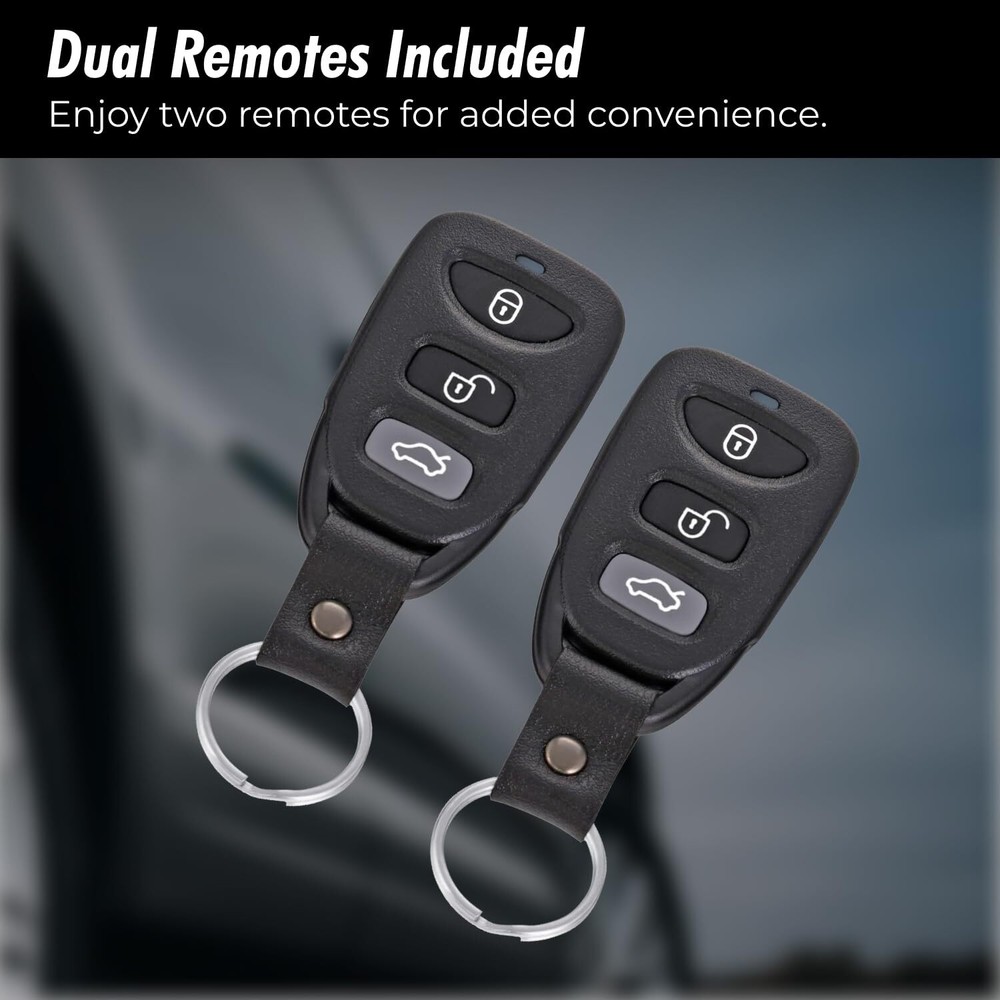Keyless Entry System - Central Locking Kit with Remotes & Door Lock Actuators