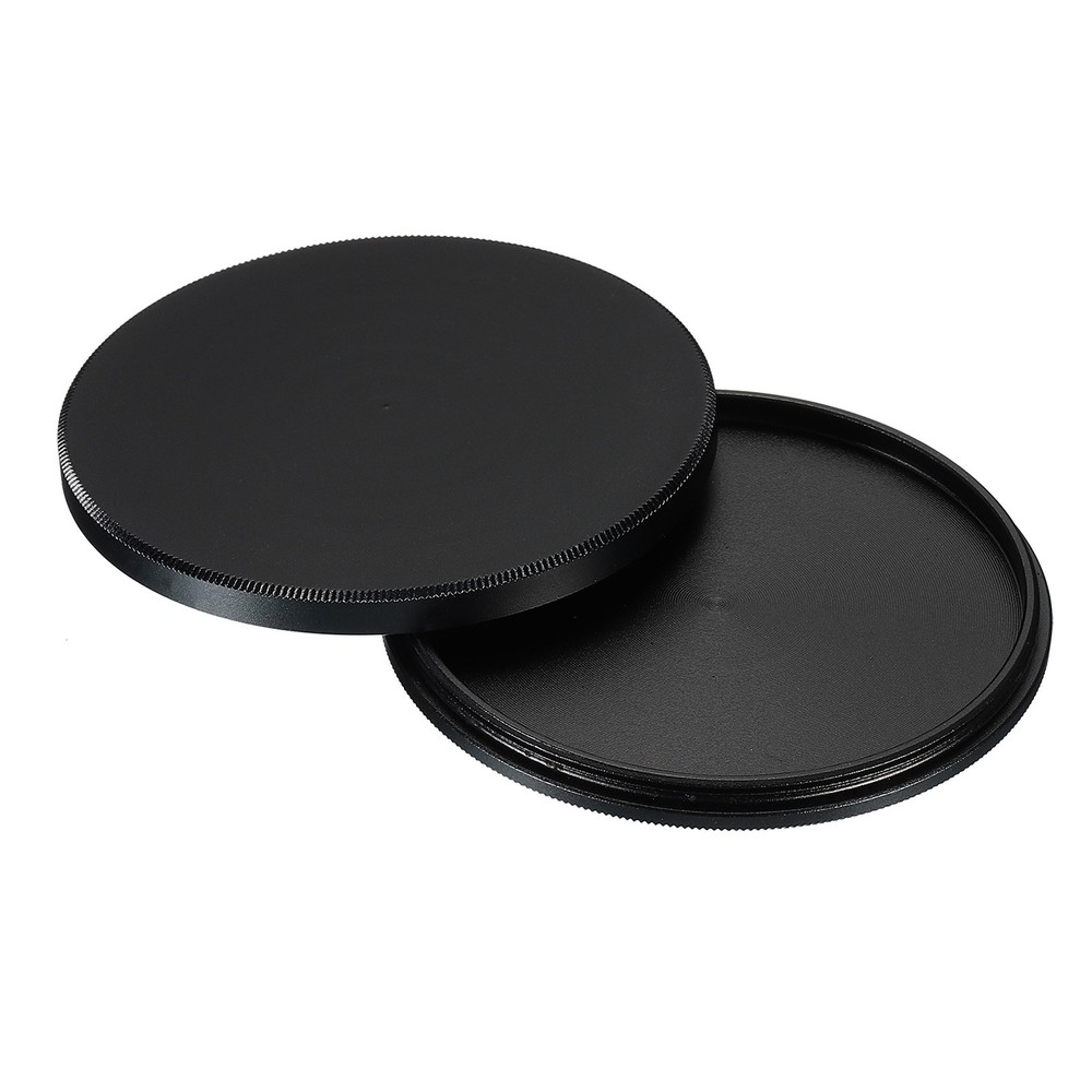 55mm Lens Filter Stack Cap Aluminum Alloy Circular Filter Stacks Black